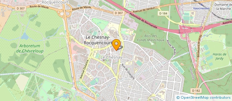 localisation de l'entreprise MADAME CHRISTIANE PRUD HOM  LE CHESNAY-ROCQUENCOURT