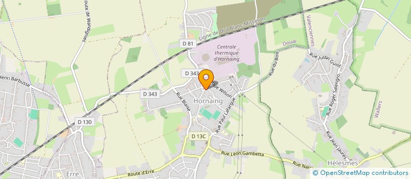 localisation de l'entreprise MADAME CHRISTIANE PRUVOST  HORNAING