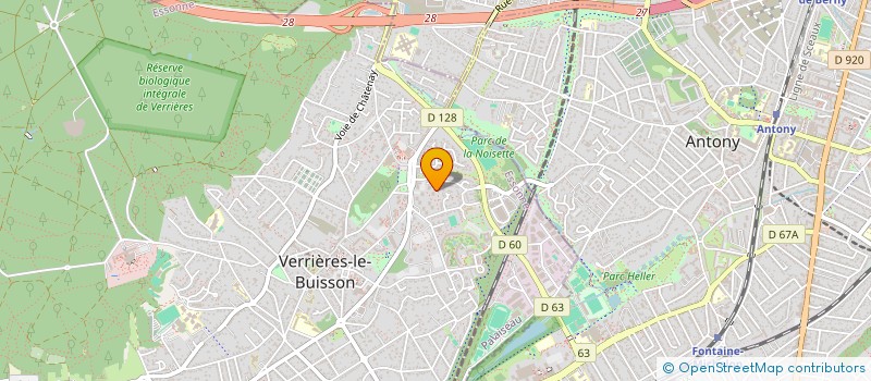 localisation de l'entreprise MADAME CHRISTIANE PUISSANT à VERRIERES-LE-BUISSON