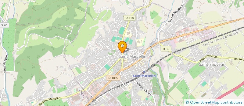 localisation de l'entreprise MADAME CHRISTIANE PYRONNET  SAINT-MARCELLIN