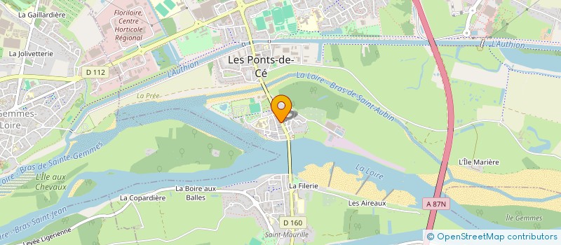 localisation de l'entreprise MADAME CHRISTIANE QUELIN  LES PONTS-DE-CE