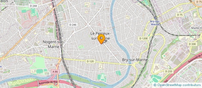 localisation de l'entreprise MADAME CHRISTIANE RAFAITIN à LE PERREUX-SUR-MARNE