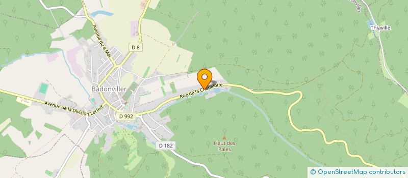 localisation de l'entreprise MADAME CHRISTIANE REGNAULT  BADONVILLER