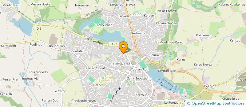 localisation de l'entreprise MADAME CHRISTIANE RIOUAL  SAINT-RENAN