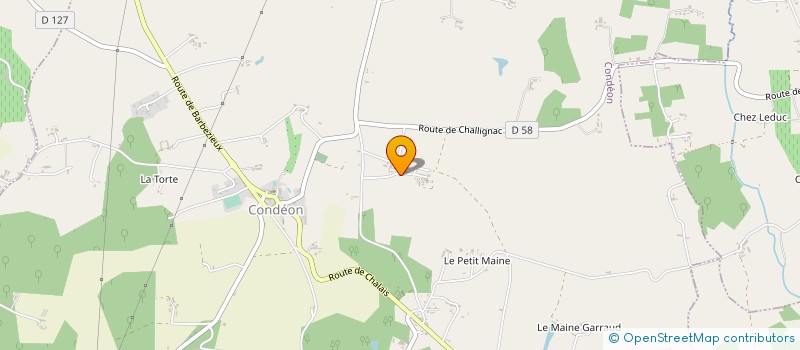 localisation de l'entreprise MADAME CHRISTIANE RIOUX à CONDEON