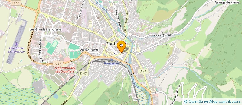 localisation de l'entreprise MADAME CHRISTIANE ROBBE à PONTARLIER