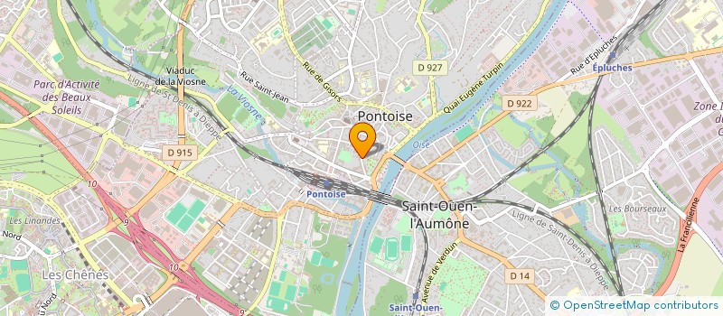 localisation de l'entreprise MADAME CHRISTIANE ROBERTO  PONTOISE