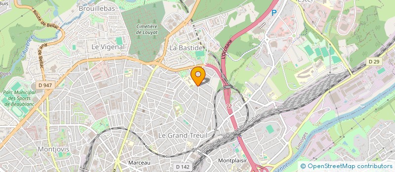 localisation de l'entreprise MADAME CHRISTIANE ROBIN à LIMOGES