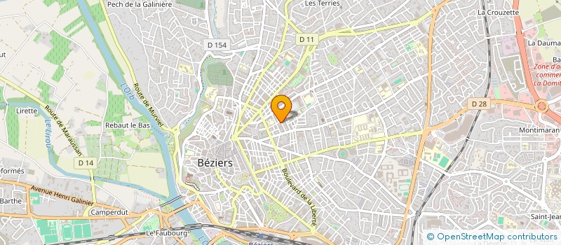 localisation de l'entreprise MADAME CHRISTIANE ROBLES  BEZIERS
