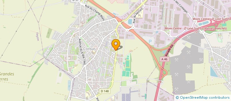 localisation de l'entreprise MADAME CHRISTIANE ROCHY à CORBAS