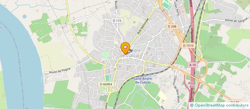 localisation de l'entreprise MADAME CHRISTIANE RONDOLAT à SAINT-ANDRE-DE-CUBZAC