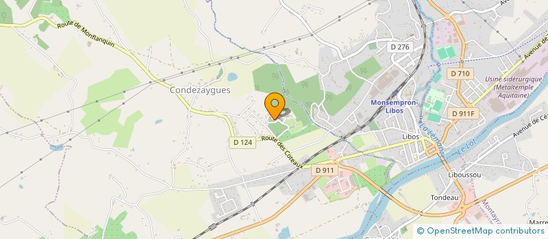 localisation de l'entreprise MADAME CHRISTIANE ROUSSEL  CONDEZAYGUES