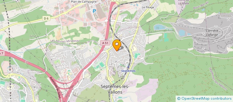 localisation de l'entreprise MADAME CHRISTIANE ROUX  SEPTEMES-LES-VALLONS