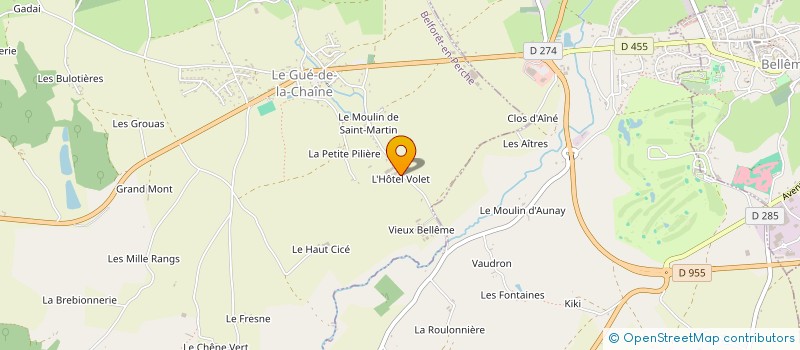localisation de l'entreprise MADAME CHRISTIANE ROYER à BELFORET-EN-PERCHE