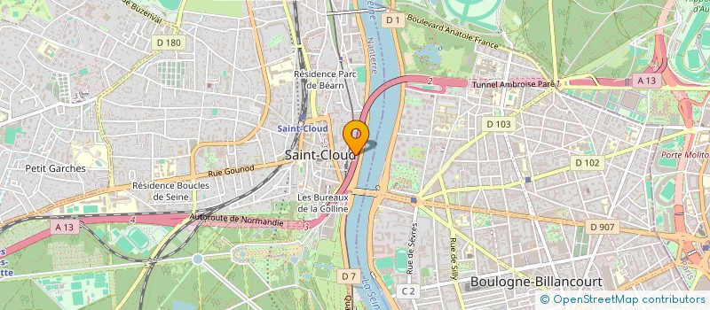 localisation de l'entreprise MADAME CHRISTIANE ROYER à SAINT CLOUD