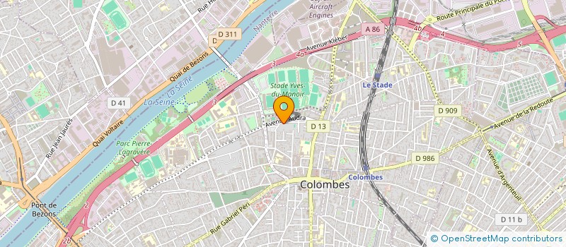 localisation de l'entreprise MADAME CHRISTIANE SAINT RIQUIER à COLOMBES