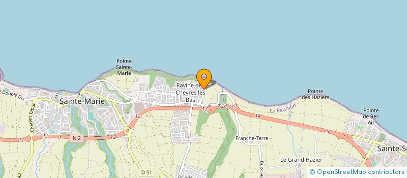 localisation de l'entreprise MADAME CHRISTIANE SANCHEZ  SAINTE-MARIE