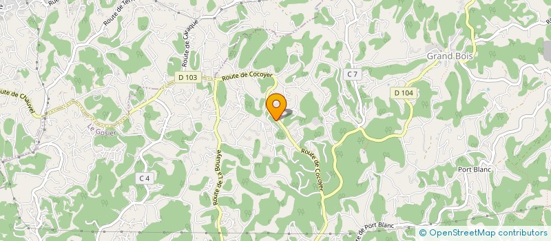 localisation de l'entreprise MADAME CHRISTIANE SANGRADO  LE GOSIER