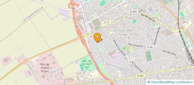 localisation de l'entreprise MADAME CHRISTIANE SAUNIER  SAINTE-SAVINE