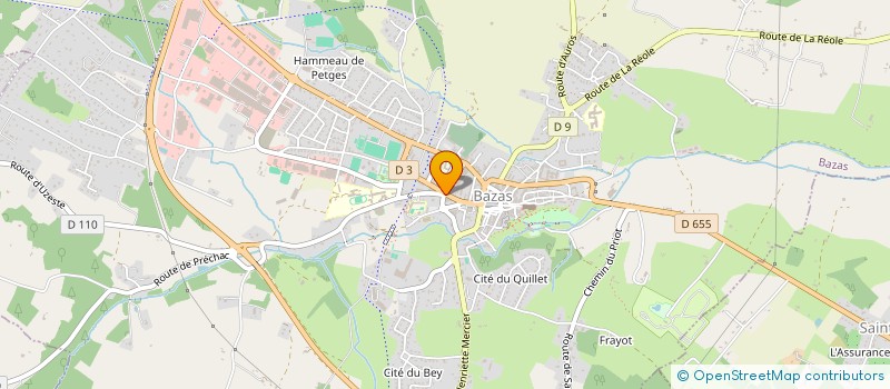 localisation de l'entreprise MADAME CHRISTIANE SAVARY  BAZAS