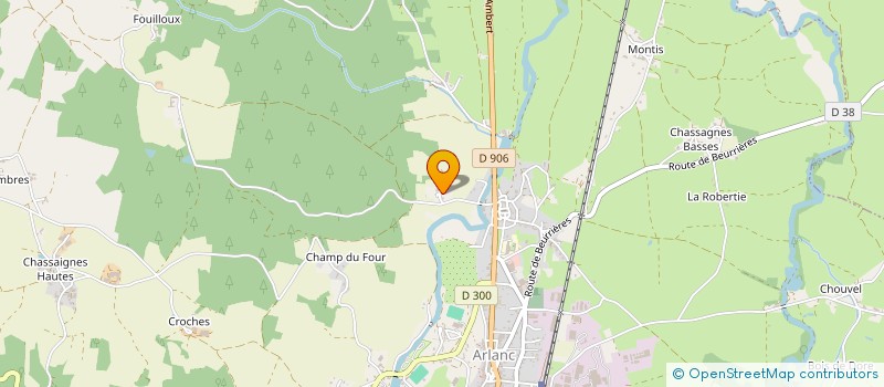 localisation de l'entreprise MADAME CHRISTIANE SAVINEL  ARLANC