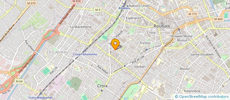 localisation de l'entreprise MADAME CHRISTIANE SAWARYN à ROUBAIX