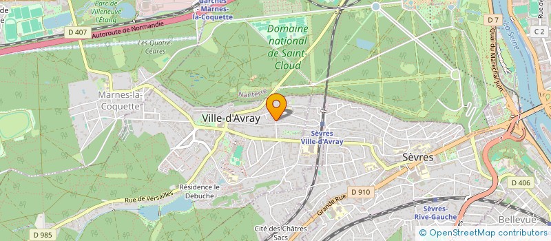 localisation de l'entreprise MADAME CHRISTIANE SCHMITT  VILLE-D'AVRAY