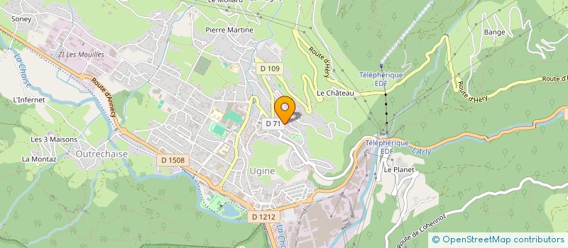 localisation de l'entreprise MADAME CHRISTIANE SCHWARTZ  UGINE