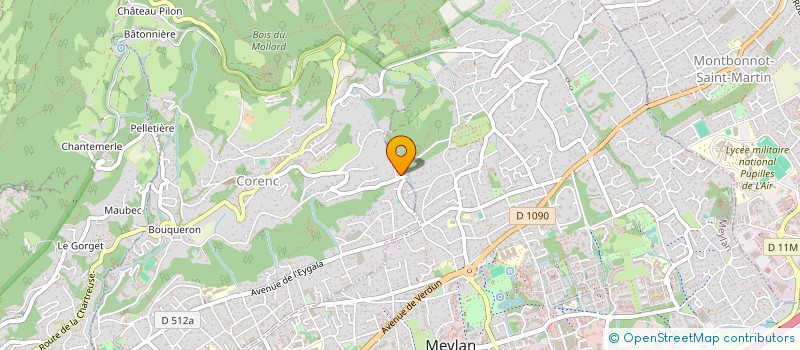 localisation de l'entreprise MADAME CHRISTIANE SEBERT  CORENC