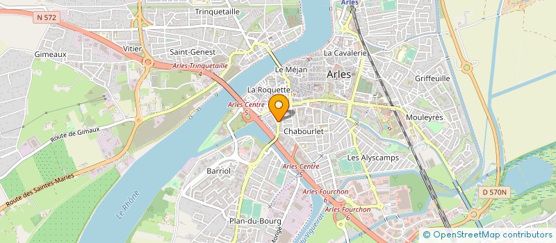 localisation de l'entreprise MADAME CHRISTIANE SENON à ARLES