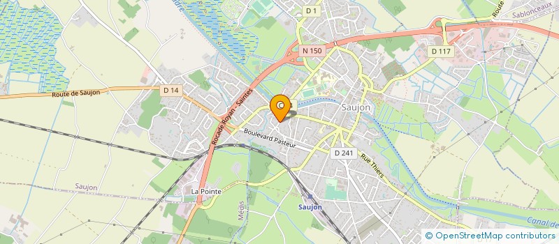 localisation de l'entreprise MADAME CHRISTIANE SONNEVILLE  SAUJON