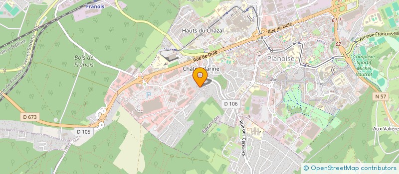 localisation de l'entreprise MADAME CHRISTIANE SPAGNUOLO  BESANCON