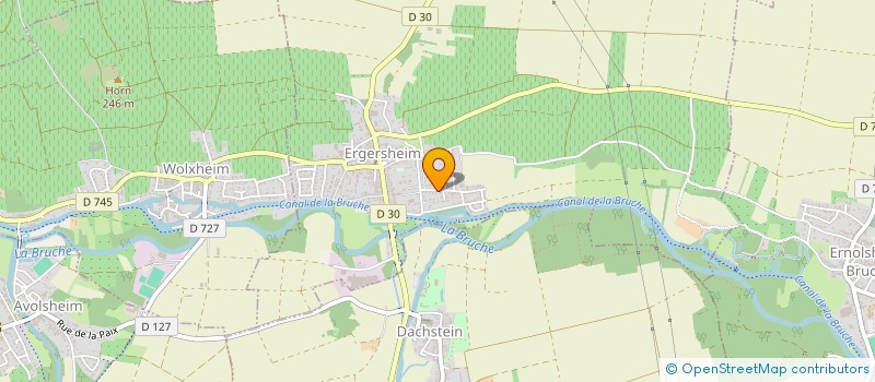 localisation de l'entreprise MADAME CHRISTIANE STEINMETZ  ERGERSHEIM