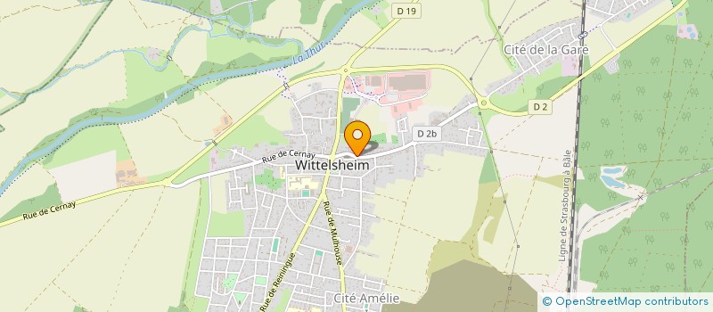 localisation de l'entreprise MADAME CHRISTIANE SUTTER  WITTELSHEIM