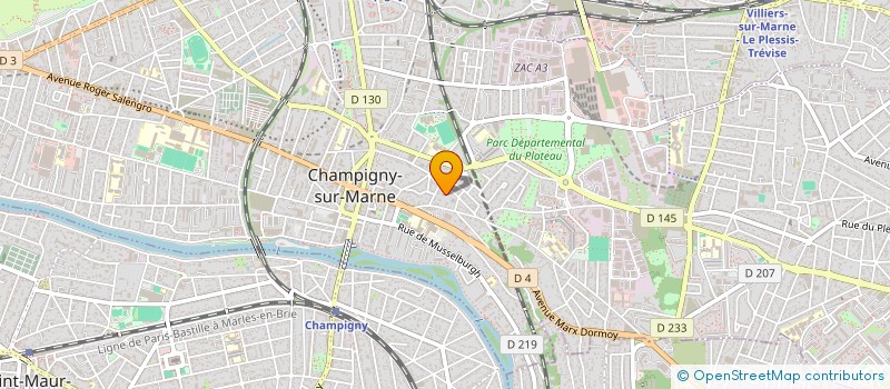 localisation de l'entreprise MADAME CHRISTIANE TAVARES  CHAMPIGNY-SUR-MARNE