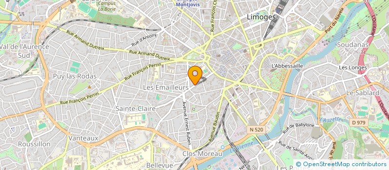 localisation de l'entreprise MADAME CHRISTIANE TERNISIEN à LIMOGES