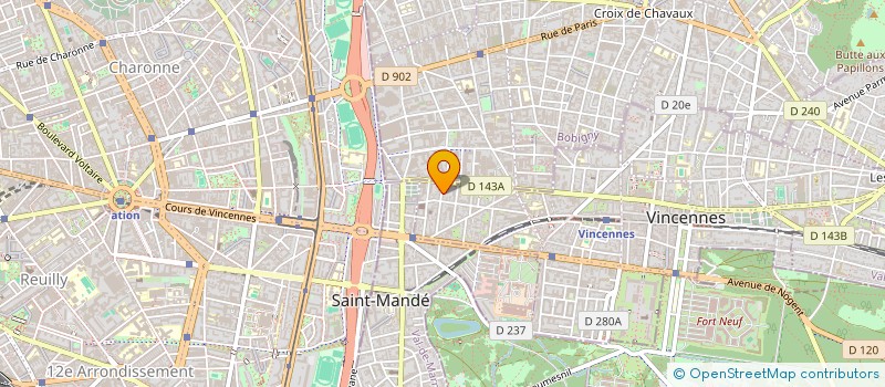 localisation de l'entreprise MADAME CHRISTIANE TEXIER à VINCENNES