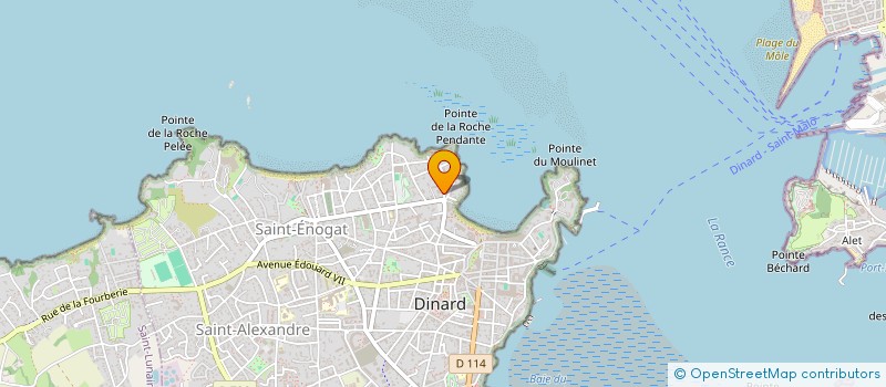 localisation de l'entreprise MADAME CHRISTIANE TEYSSIER  DINARD