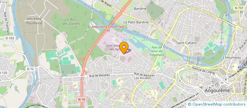 localisation de l'entreprise MADAME CHRISTIANE THAREAU à ANGOULEME