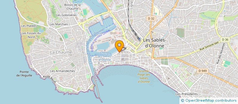 localisation de l'entreprise MADAME CHRISTIANE THEVENEAU à LES SABLES D'OLONNE