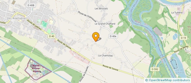 localisation de l'entreprise MADAME CHRISTIANE THEZIER  LES AVENIERES VEYRINS-THUELLIN