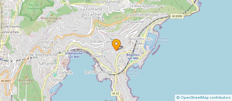 localisation de l'entreprise MADAME CHRISTIANE TIRABOSCHI  BEAULIEU-SUR-MER