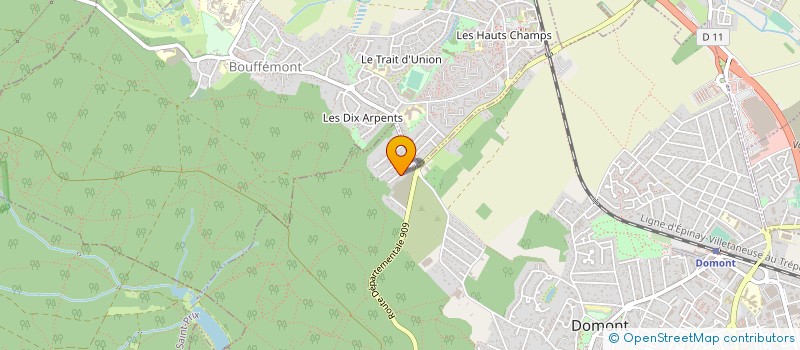 localisation de l'entreprise MADAME CHRISTIANE TRINIOLLES  DOMONT