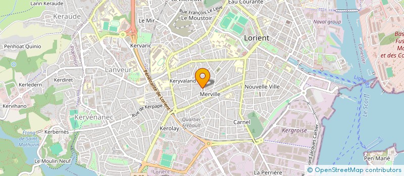 localisation de l'entreprise MADAME CHRISTIANE URVOY  LORIENT