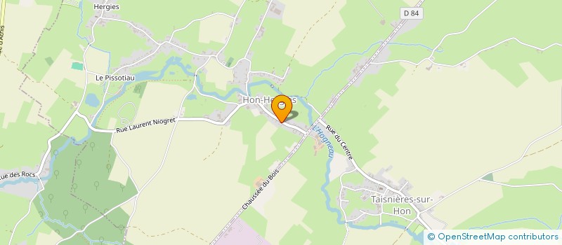 localisation de l'entreprise MADAME CHRISTIANE VANESSE  HON-HERGIES