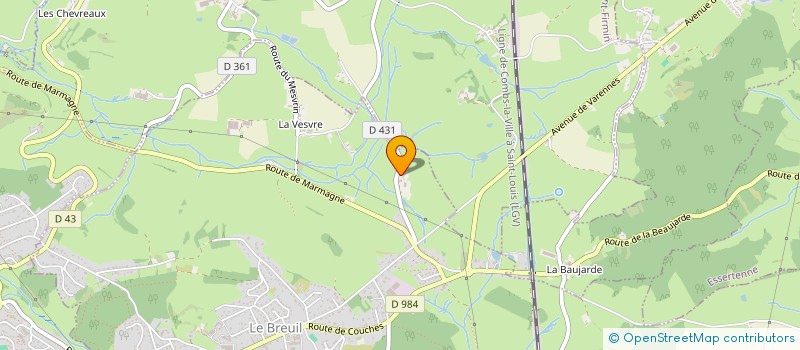 localisation de l'entreprise MADAME CHRISTIANE VARIOT  BREUIL (LE)