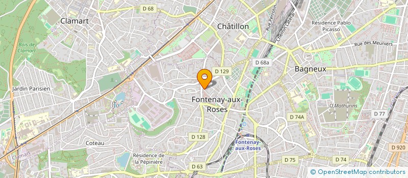 localisation de l'entreprise MADAME CHRISTIANE VAUDELIN à FONTENAY-AUX-ROSES