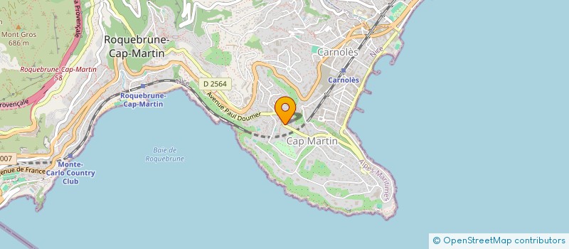 localisation de l'entreprise MADAME CHRISTIANE VERBANDO  ROQUEBRUNE-CAP-MARTIN