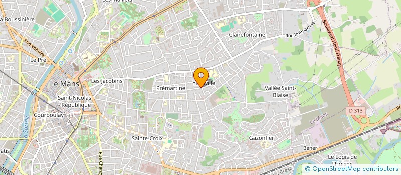 localisation de l'entreprise MADAME CHRISTIANE VERON  LE MANS