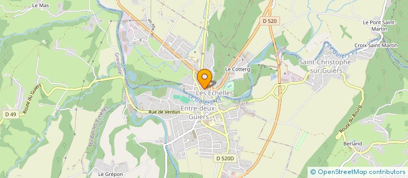 localisation de l'entreprise MADAME CHRISTIANE VIAL  LES ECHELLES